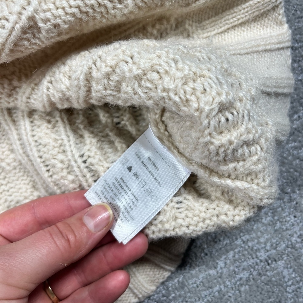Pendleton Cream Cable Knit Sweater - image 6